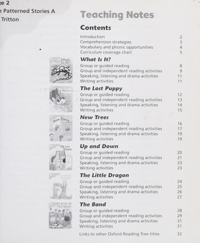 Oxford Reading Tree: Stage 2: More Patterned Stories A: Teaching Notes