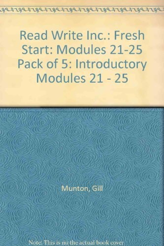 Read Write Inc. Fresh Start: Modules 21-25 Pack of 5
