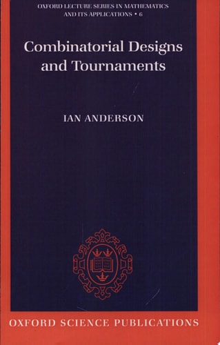 Combinatorial Designs and Tournaments