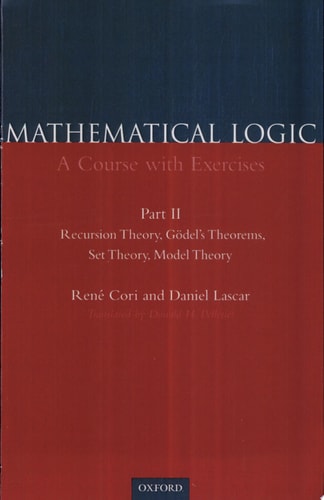 Mathematical Logic: A Course with Exercises, Pt. 2: Recursion Theory, Godel's Theorem, Set Theory and Model Theory