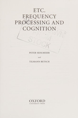 ETC: Frequency Processing and Cognition