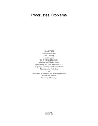 Procrustes Problems