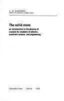 Solid State: Introduction to the Physics of Crystals for Students of Physics, Materials Science and Engineering