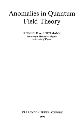 Anomalies in Quantum Field Theory