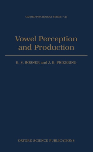 Vowel Perception and Production