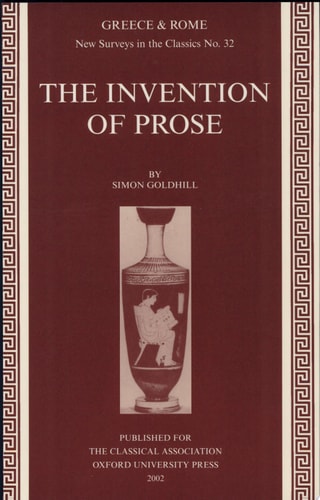 The Invention of Prose