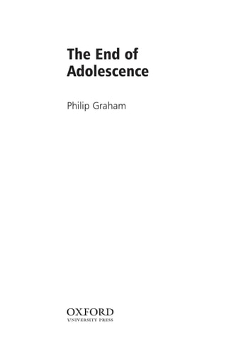EOA: The End of Adolescence