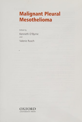 Malignant Pleural Mesothelioma