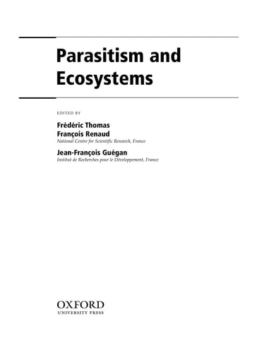 Parasitism and Ecosystems