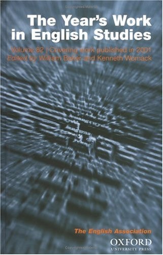 Year's Work in English Studies and Year's Work in Critical and Cultural Theory 2003