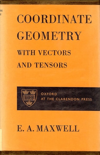 Coordinate Geometry with Vectors and Tensors