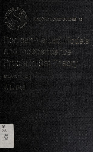 Boolean-Valued Models and Independence Proofs in Set Theory