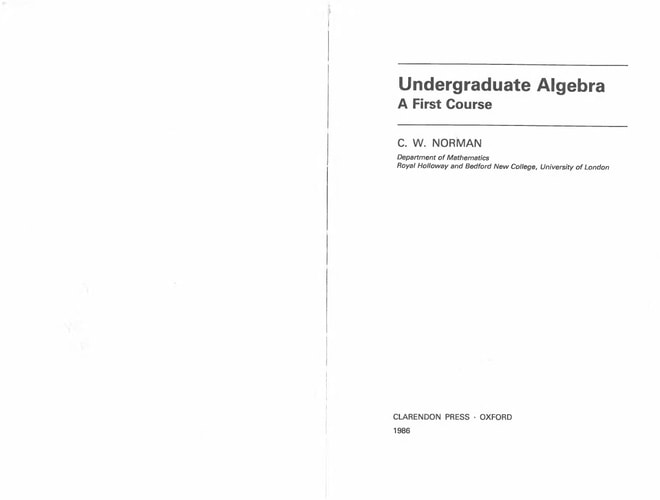 Undergraduate Algebra: A First Course