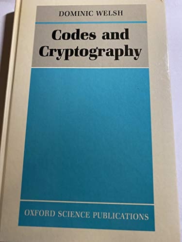 Codes and Cryptography