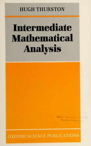 Intermediate Mathematical Analysis
