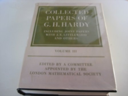 Collected Papers of G. H. Hardy: Vol. 3