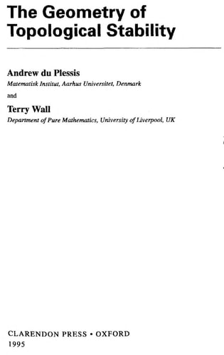 The Geometry of Topological Stability