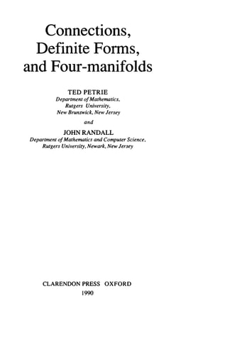 Connections, Definite Forms, and Four-manifolds