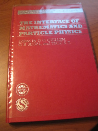 The Interface of Mathematics and Particle Physics