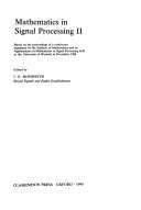 Mathematics in Signal Processing II