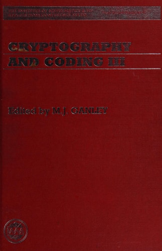 Cryptography and Coding III