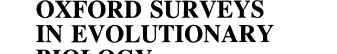 Oxford Surveys in Evolutionary Biology: Volume 3