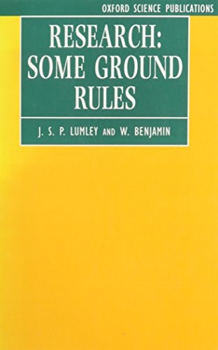 Research: Some Ground Rules