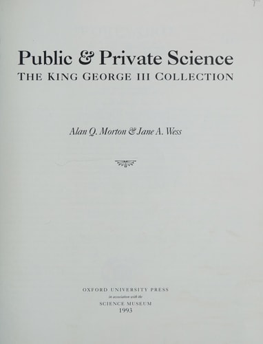 Public and Private Science: The King George III Collection
