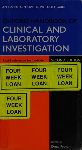 Oxford Handbook of Clinical and Laboratory Investigation