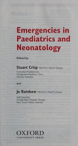 Emergencies in Paediatrics and Neonatology