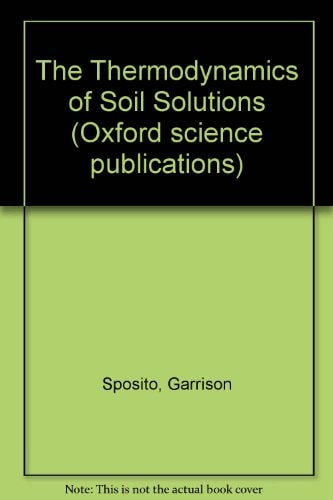 The Thermodynamics of Soil Solutions