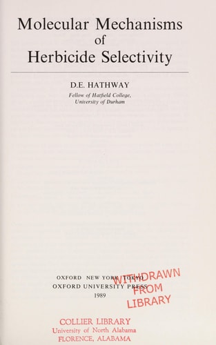 Molecular Mechanisms of Herbicide Selectivity