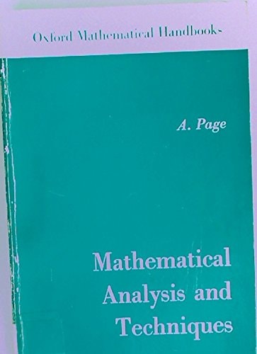Mathematical Analysis and Techniques