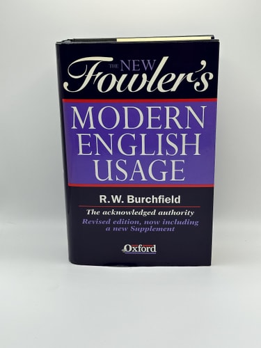The New Fowler's Modern English Usage