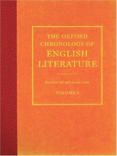The Oxford Chronology of English Literature