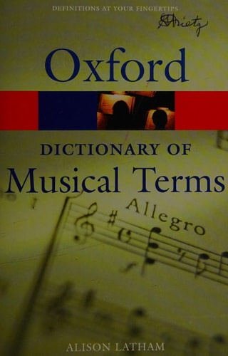 The Oxford Dictionary of Musical Terms