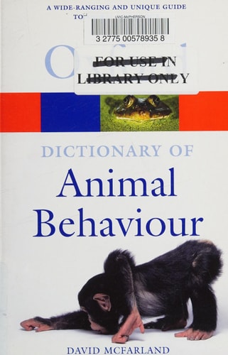 Dictionary of Animal Behaviour
