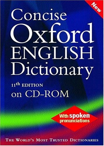 Concise Oxford English Dictionary on CD-ROM