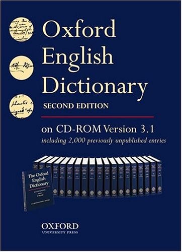 The Oxford English Dictionary: Single User Windows Version