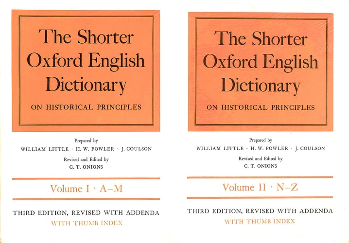 Shorter Oxford English Dictionary