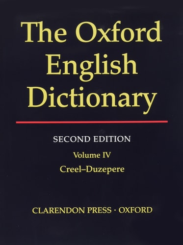 The Oxford English Dictionary: Second Edition, Volume 4