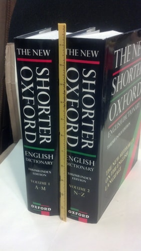 The New Shorter Oxford English Dictionary