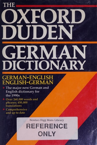 The Oxford-Duden German Dictionary: German-English/English-German