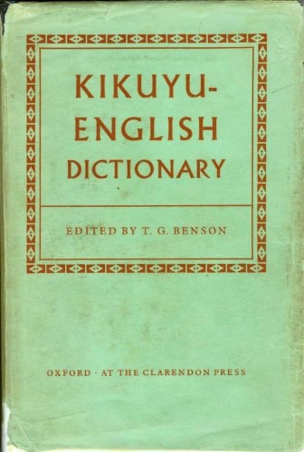 Kikuyu-English Dictionary