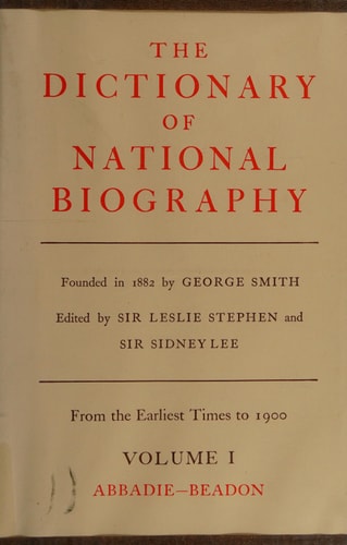 The dictionary of national biography