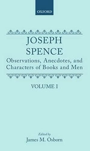 Observations, Anecdotes and Characters of Books and Men Collected from Conversations: Volume I