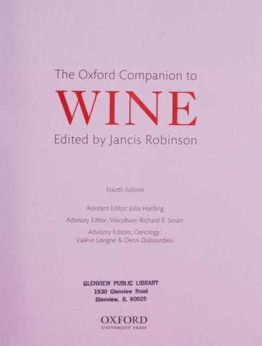 The Oxford Companion to Wine