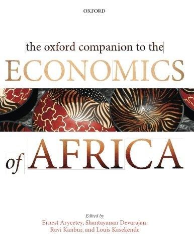 The Oxford Companion to the Economics of Africa