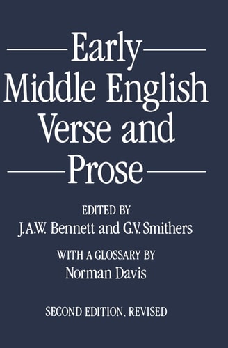 Early Middle English Verse and Prose: 1155-1300