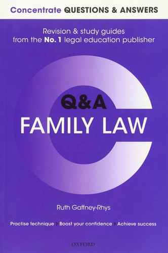 Concentrate Questions and Answers Family Law: Law Q&A Revision and Study Guide
